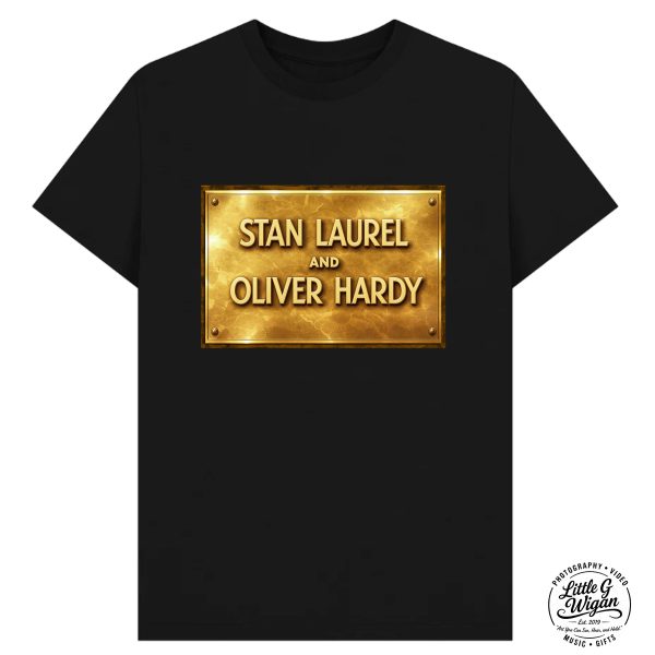 "STAN LAUREL & OLIVER HARDY" - Gold Plaque