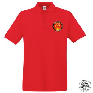 Red Polo Shirt "Sun Burst"